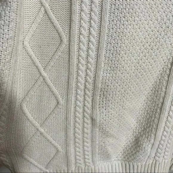 BDG knitted elbow patch ivory sweater Small - Picture 7 of 7